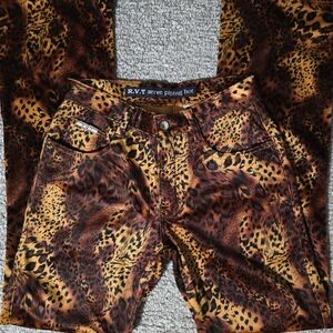Women's Leopard Print Boot Cut Pants
